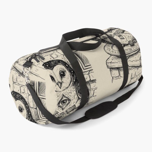 Item preview, Plump Barn Owl with Soft Human Hands - Surreal Goth designed and sold by bapupa.