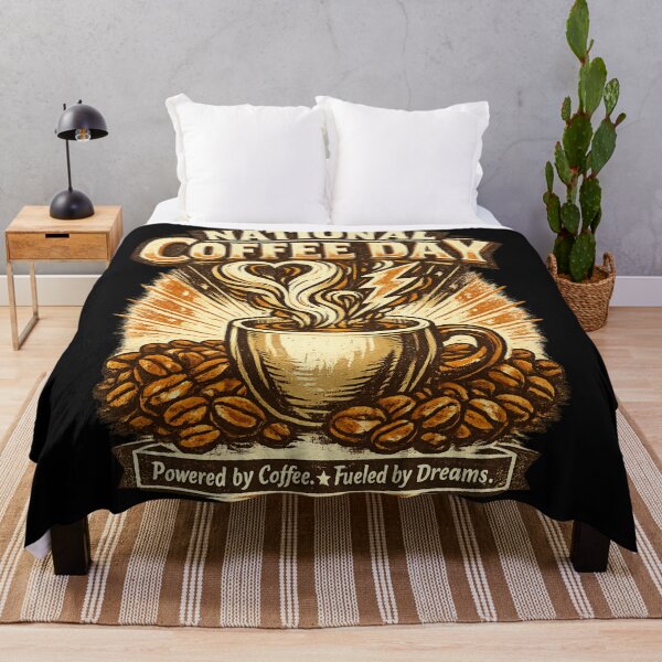 Item preview, Powered by Coffee Fueled by Dreams National Coffee Day designed and sold by irfanshikh.