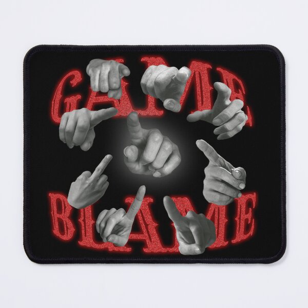 Item preview, Blame game. Irony. Sarcasm. Dark humor. designed and sold by NPC-wear.