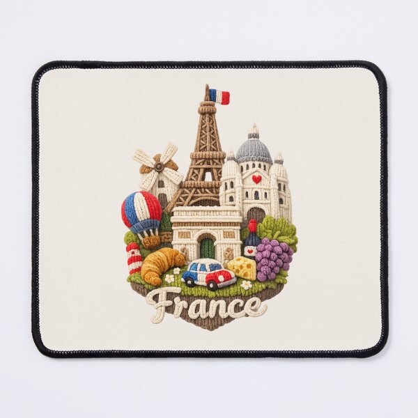 Item preview, Cute Knitted France Landmark | Handmade Yarn Knit Travel Souvenir designed and sold by Moons Studio.