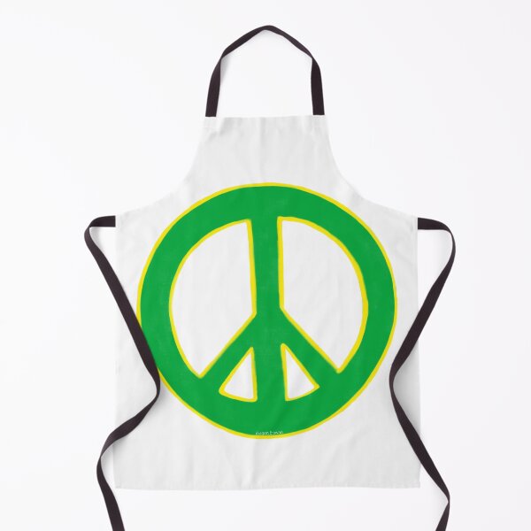 Item preview, Peace Symbol Disarmament Peace Sign Green and Yellow designed and sold by CovetedCove.