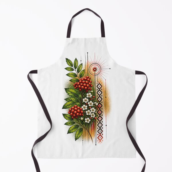 Item preview, Rowan Berries and White Wildflowers designed and sold by PetalGarden.