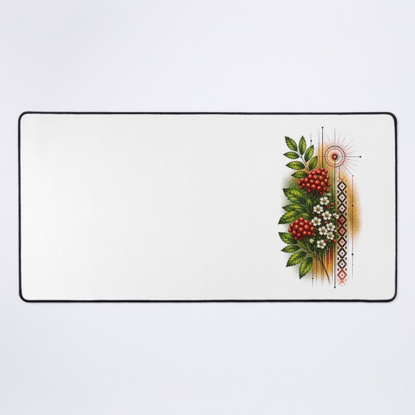 Item preview, Rowan Berries and White Wildflowers designed and sold by PetalGarden.