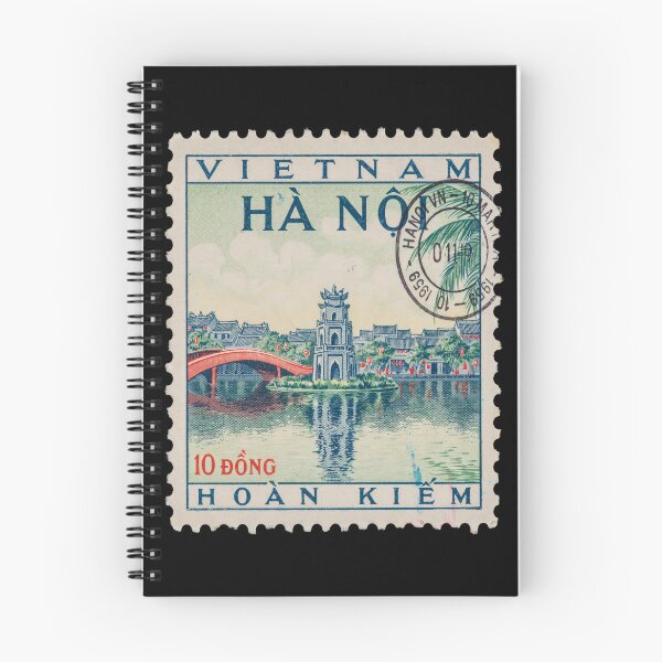 Item preview, Hanoi Vietnam Hoan Kiem Lake Turtle Tower Stamp Sticker designed and sold by stickercuffs.