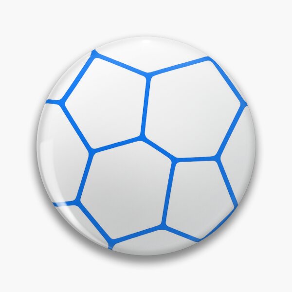 Item preview, Blue Geometric Soccer Ball Pattern designed and sold by JMDG Studio.