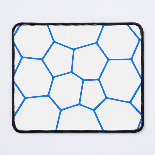 Item preview, Blue Geometric Soccer Ball Pattern designed and sold by JMDG Studio.