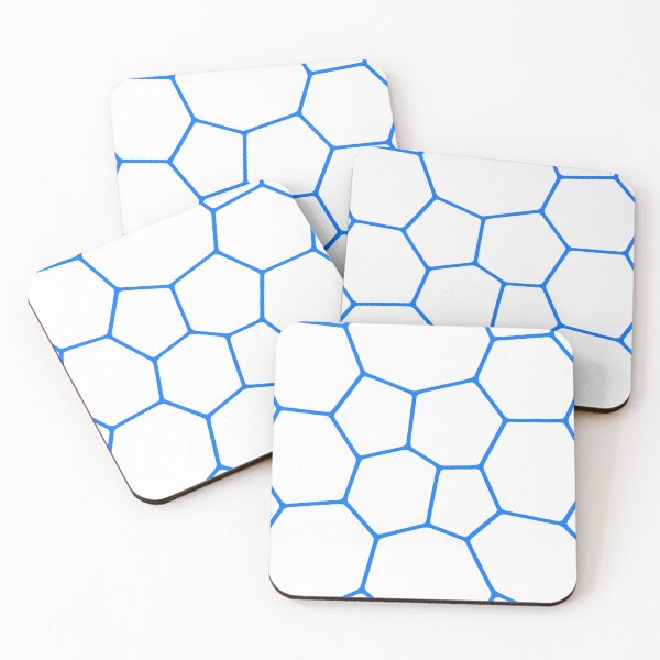 Item preview, Blue Geometric Soccer Ball Pattern designed and sold by JMDG Studio.