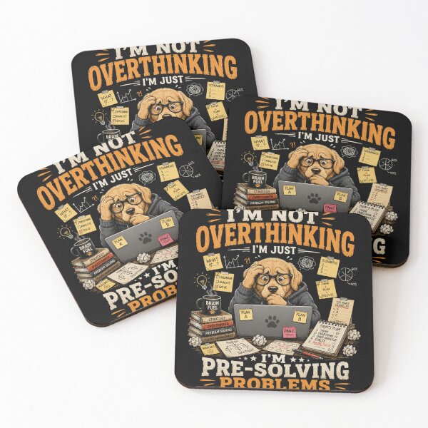 Item preview, I'm Not Overthinking I'm Pre-Solving Problems Dog T-Shirt – Funny Smart Dog Nerd Humor Design designed and sold by Artimax-Studio.
