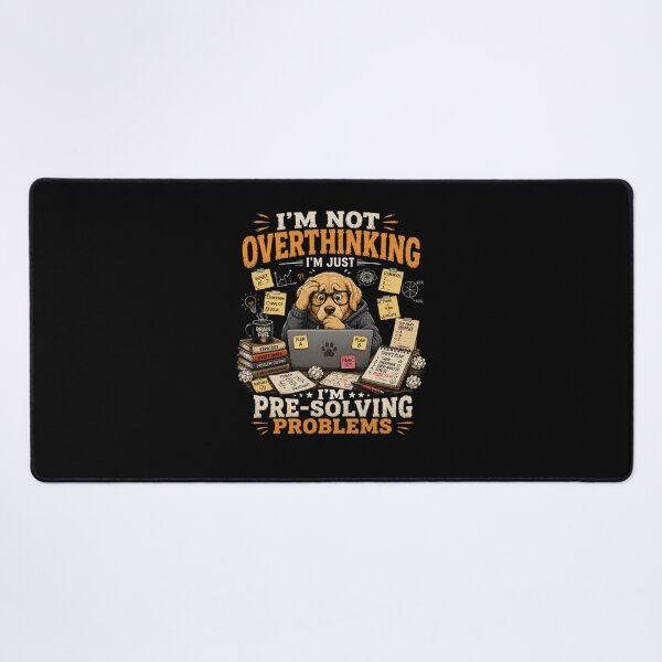Item preview, I'm Not Overthinking I'm Pre-Solving Problems Dog T-Shirt – Funny Smart Dog Nerd Humor Design designed and sold by Artimax-Studio.