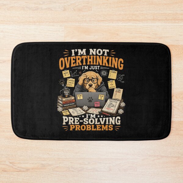 Item preview, I'm Not Overthinking I'm Pre-Solving Problems Dog T-Shirt – Funny Smart Dog Nerd Humor Design designed and sold by Artimax-Studio.