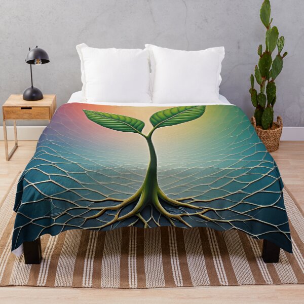 Item preview, A young seedling grows towards the light. designed and sold by Mianku | Für das Leben.