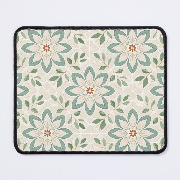 Item preview, Sage Green Floral Rosette Seamless Tile Pattern designed and sold by GrinGalore.