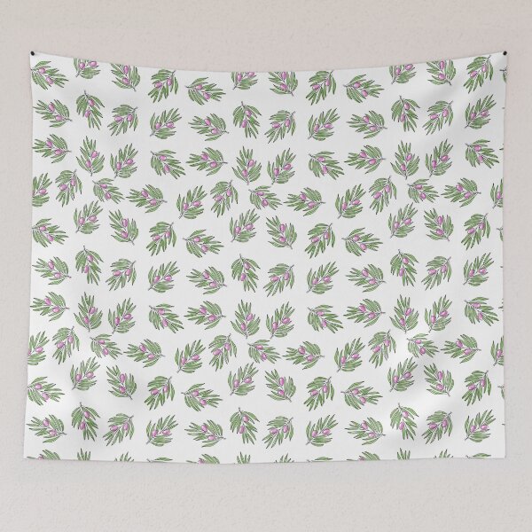 Item preview, Pink Olive Branch Pattern Mediterranean Botanical Art designed and sold by Zaya_art.