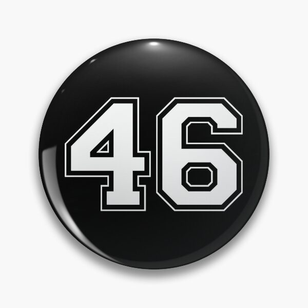 Item preview, Classic Sports Number 46 Bold White Racing Style designed and sold by Void Script.