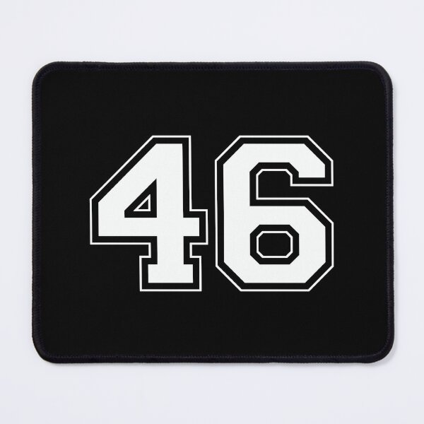 Item preview, Classic Sports Number 46 Bold White Racing Style designed and sold by Void Script.