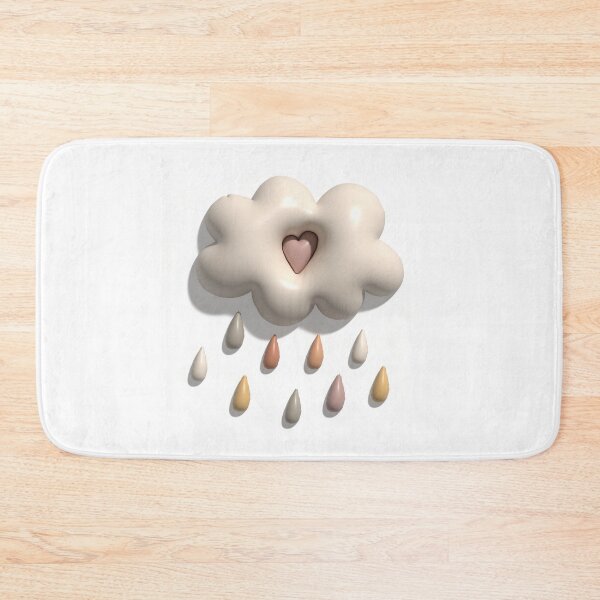 Item preview, Boho Cloud with Heart and Rain for the Nursery designed and sold by AniDragonfly.