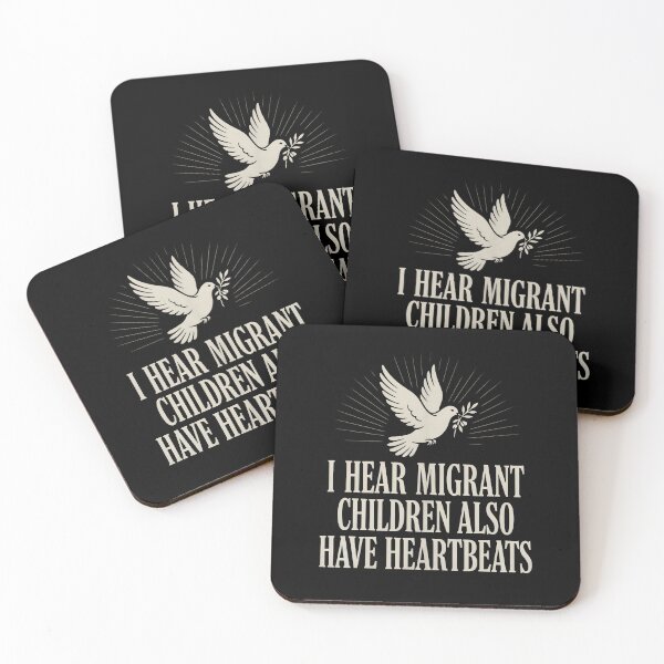Item preview, I Hear Migrant Children Also Have Heartbeats Compassion Awareness Statement designed and sold by Redgiant87x.
