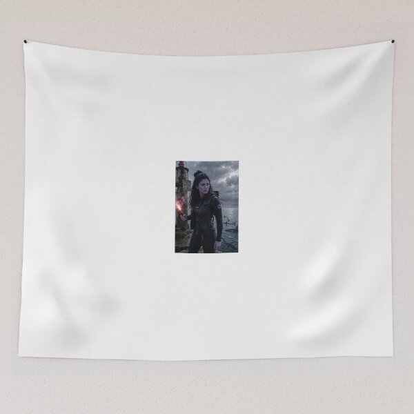 Item preview, Woman with Flare in shark infested waters designed and sold by CathryneDelamort.