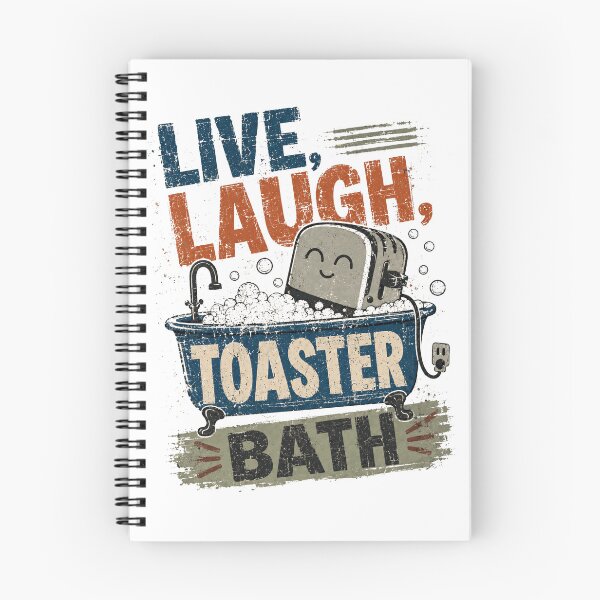 Item preview, Live, Laugh, Toaster Bath Dark Humor Sarcasm Lover Meme Quote designed and sold by RetroMini2026.