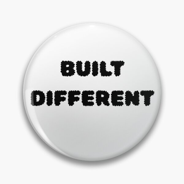 Item preview, Built Different ? Motivational Typography | Streetwear Graphic Design designed and sold by UrbanEchoHub.