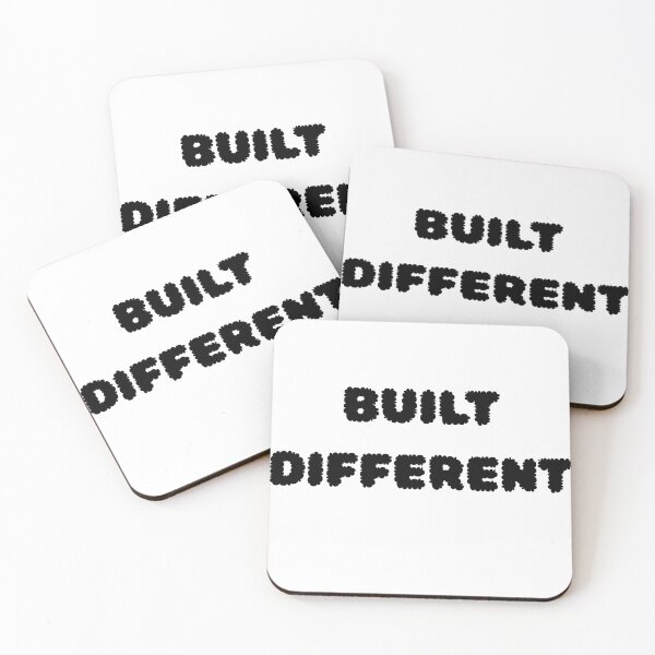 Item preview, Built Different ? Motivational Typography | Streetwear Graphic Design designed and sold by UrbanEchoHub.