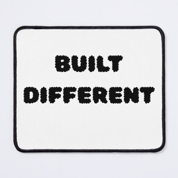 Item preview, Built Different ? Motivational Typography | Streetwear Graphic Design designed and sold by UrbanEchoHub.