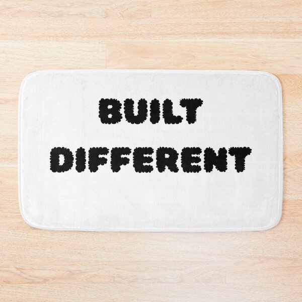 Item preview, Built Different ? Motivational Typography | Streetwear Graphic Design designed and sold by UrbanEchoHub.