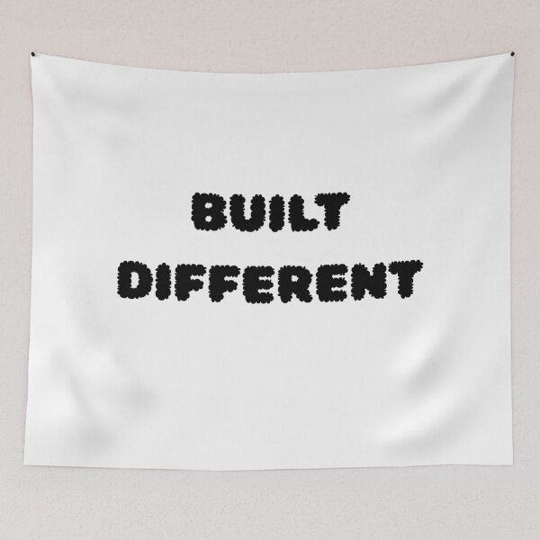 Item preview, Built Different ? Motivational Typography | Streetwear Graphic Design designed and sold by UrbanEchoHub.