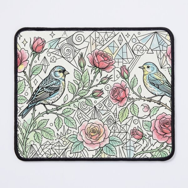 Item preview, Birds among roses designed and sold by Sigtrix.