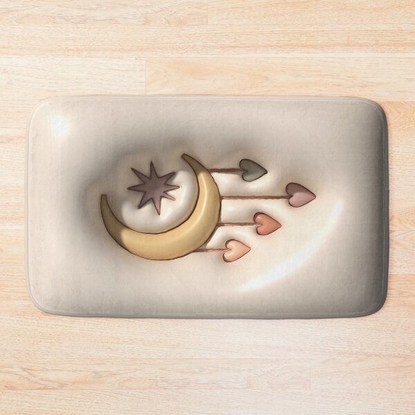 Item preview, Boho Moon with Stars and Hearts for the Nursery designed and sold by AniDragonfly.
