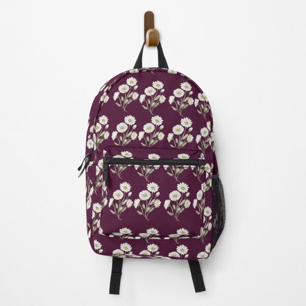 Item preview, Moody Burgundy Daisy Botanical Home Accent Pattern designed and sold by Jyoti Digital Artist.
