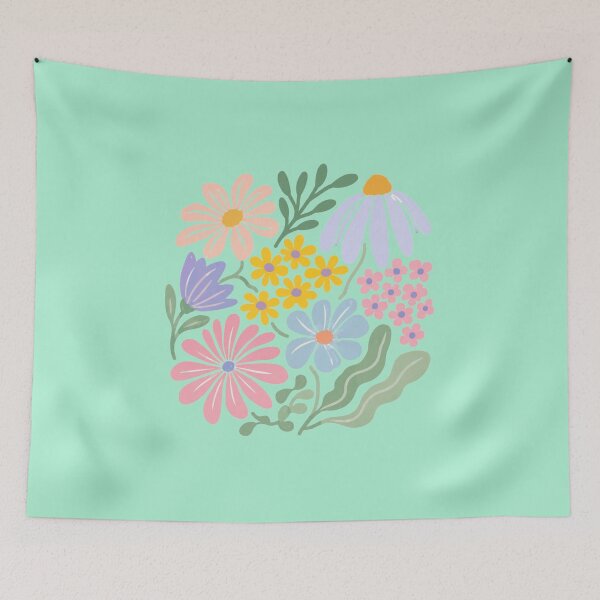 Item preview, Cottagecore Wildflower Bouquet Nursery Illustration designed and sold by bosamji.