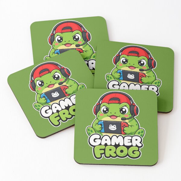 Item preview, Gamer Frog | Cute Retro Gaming T-Shirt & Sticker Design designed and sold by Aliplus+.