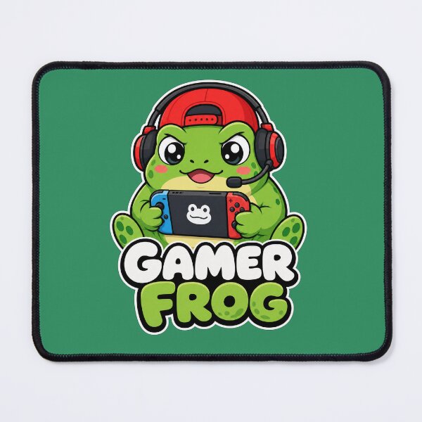 Item preview, Gamer Frog | Cute Retro Gaming T-Shirt & Sticker Design designed and sold by Aliplus+.