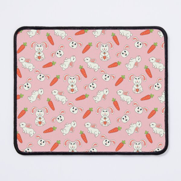 Item preview, Bouncing Bunnies in Soft Pink and White designed and sold by artistmaria.