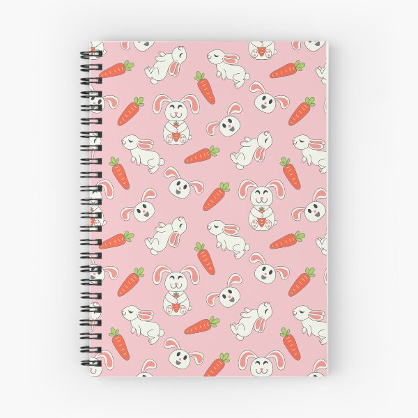 Item preview, Bouncing Bunnies in Soft Pink and White designed and sold by artistmaria.
