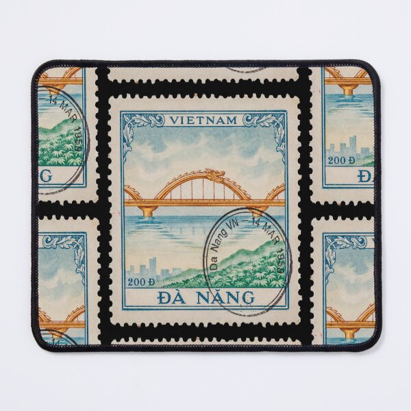 Item preview, Da Nang Vietnam Dragon Bridge Peninsula Stamp Sticker designed and sold by stickercuffs.