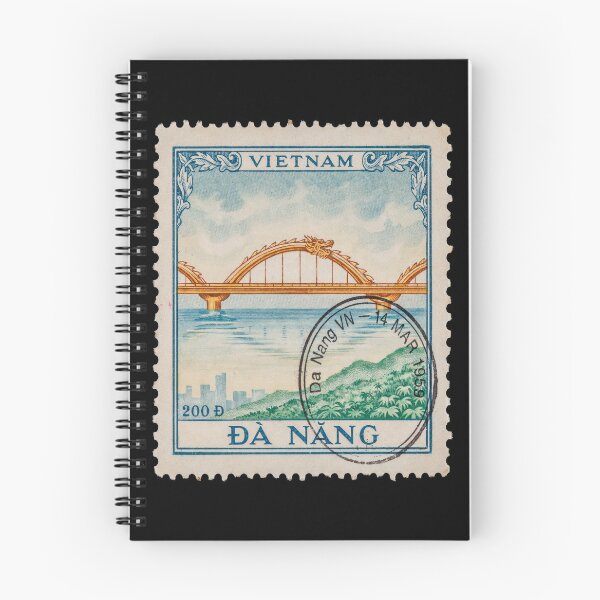 Item preview, Da Nang Vietnam Dragon Bridge Peninsula Stamp Sticker designed and sold by stickercuffs.
