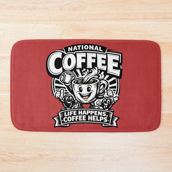 Item preview, Life Happens Coffee Helps National Coffee Day Character designed and sold by irfanshikh.