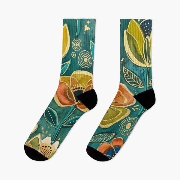 Artikelvorschau, Blumenmuster im Stil der Mid-Century-Moderne entworfen und verkauft von GraphicsClub.