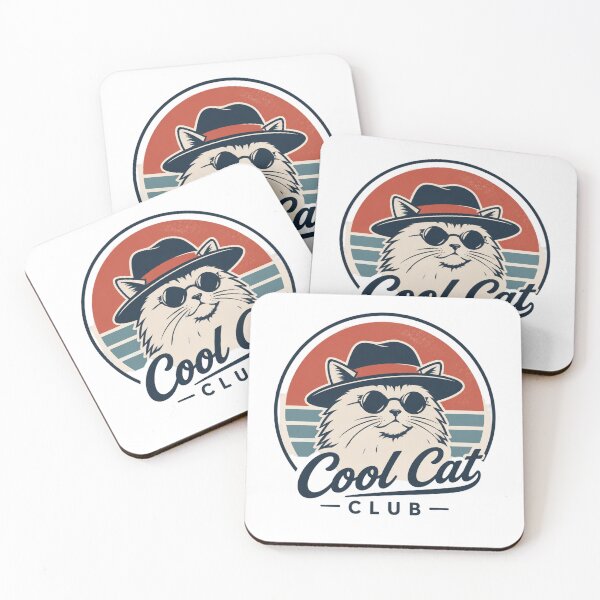 Item preview, cool cat club designed and sold by Tipsy24.