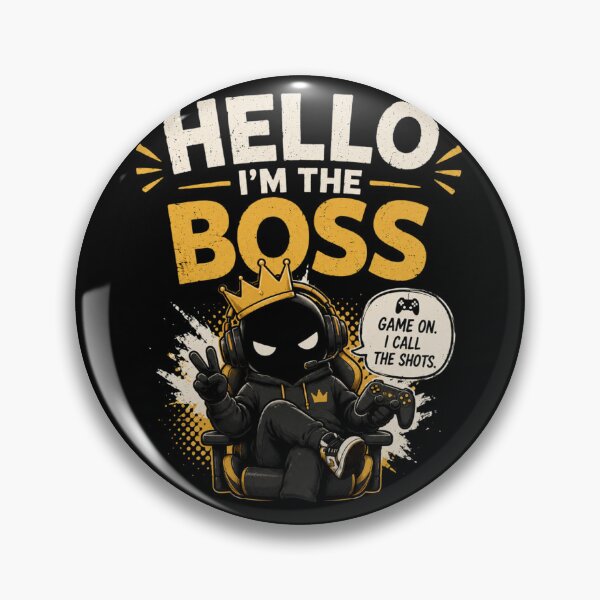 Item preview, Hello I’m The Boss Gamer Version – Gaming Quote Tee, Esports Hoodie Gamer Shirt, Online Gaming Graphic Tee designed and sold by Artimax-Studio.