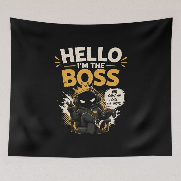 Item preview, Hello I’m The Boss Gamer Version – Gaming Quote Tee, Esports Hoodie Gamer Shirt, Online Gaming Graphic Tee designed and sold by Artimax-Studio.