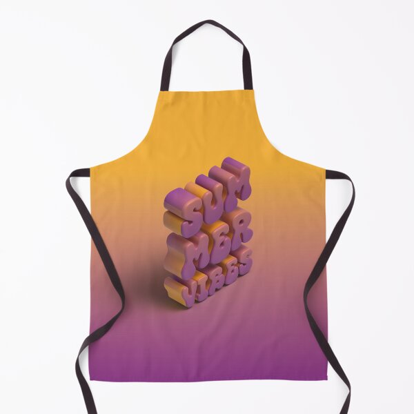 Item preview, Summer Vibes 3D Typography in Purple and Orange designed and sold by AniDragonfly.