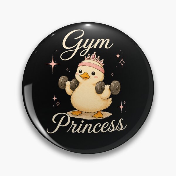 Item preview, Gym Princess Duck T-Shirt | Cute Funny Weightlifting Gym Girl Design designed and sold by HumbleAthlete.