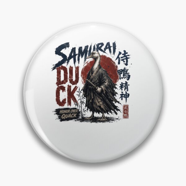 Item preview, Samurai Duck Honor Over Quack Japanese Warrior Bushido Animal Waterfowl designed and sold by RetroMini2026.