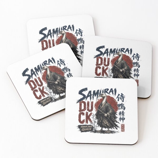 Item preview, Samurai Duck Honor Over Quack Japanese Warrior Bushido Animal Waterfowl designed and sold by RetroMini2026.