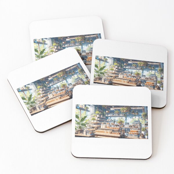 Item preview, Sunlit Interior of a Lush Greenhouse Shop designed and sold by TianLing.