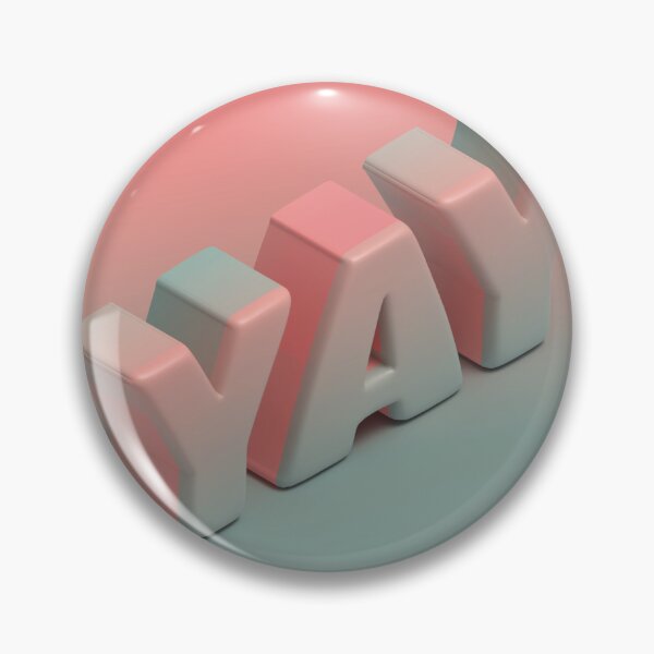 Item preview, YAY 3D Typography in Pastel Pink and Mint designed and sold by AniDragonfly.