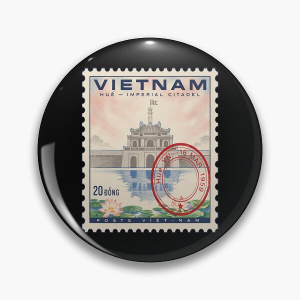 Item preview, Hue Vietnam Imperial Citadel Perfume River Stamp Sticker designed and sold by stickercuffs.